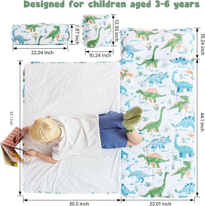 DJY Toddler Nap Mat, Kid Slumber Bag - Image 2