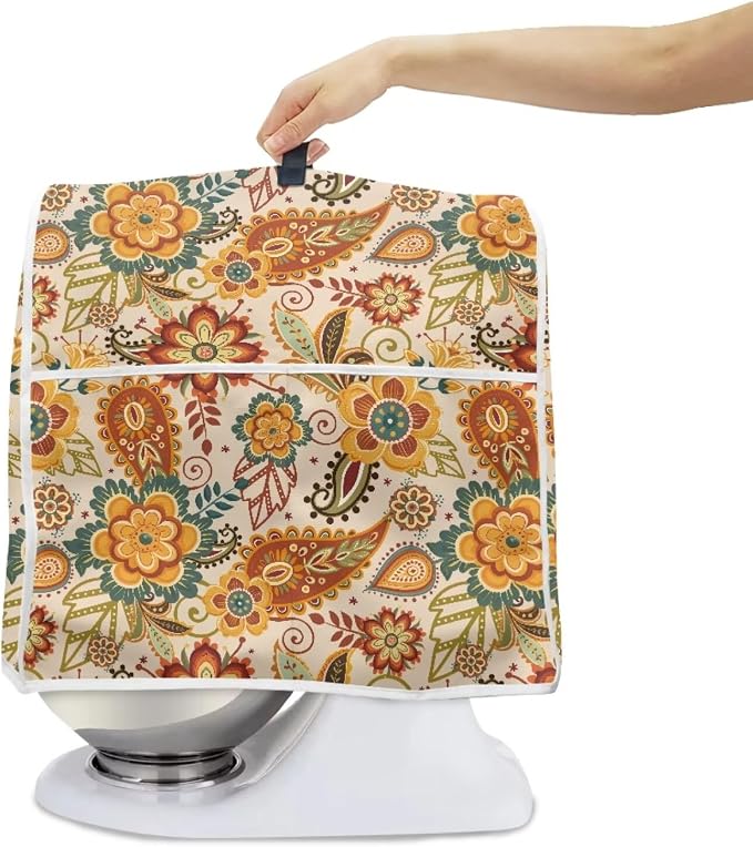 Boho Stand Mixer Cover 6-8Qt Mixer Cover Washable Anti-Stain Appliance Covers - Image 6