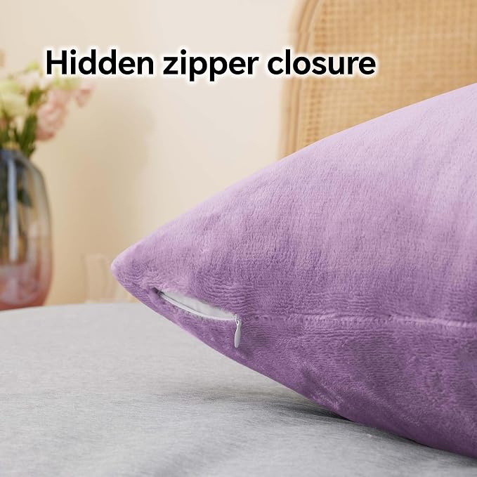 BEDELITE Flannel Pillow Cases Queen Size Set of 2, Super Soft Fleece Pillowcases - Image 6