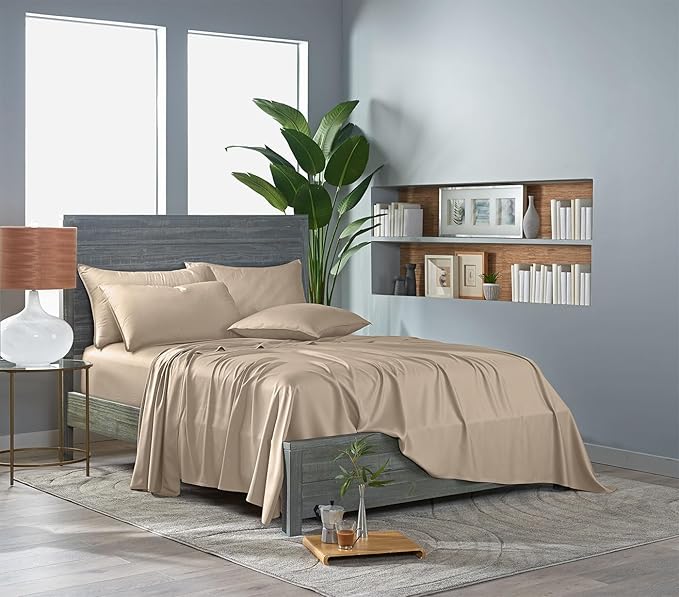 Pure Bamboo King Sheets, Genuine 100% Organic Viscose Derived from Bamboo Bed - Image 8