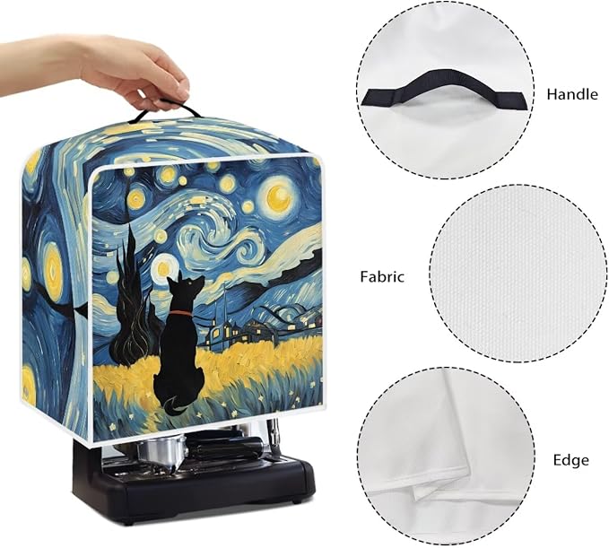 Coffee Maker Covers With Top Handle Folding Coffee Machine Dust Covers - Image 5
