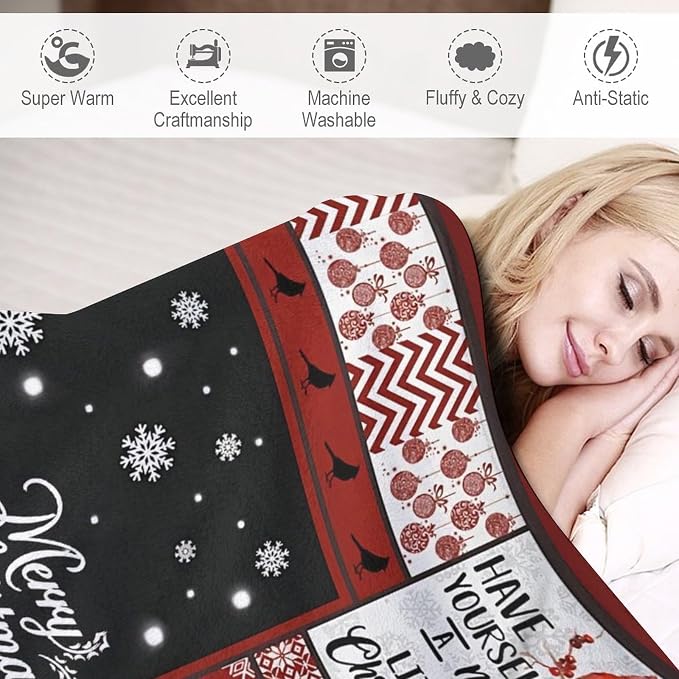 Cardinal Christmas Throw Blanket - Image 8