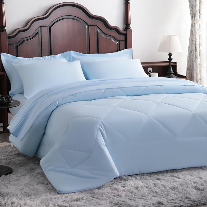 NTBAY Queen Comforter Set with Sheets, 7 Pieces Soft and Breathable Queen - Image 9