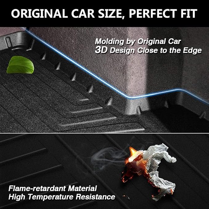 All Weather Rear Cargo Liners Trunk Tray Mats Protector Custom Compatible - Image 8