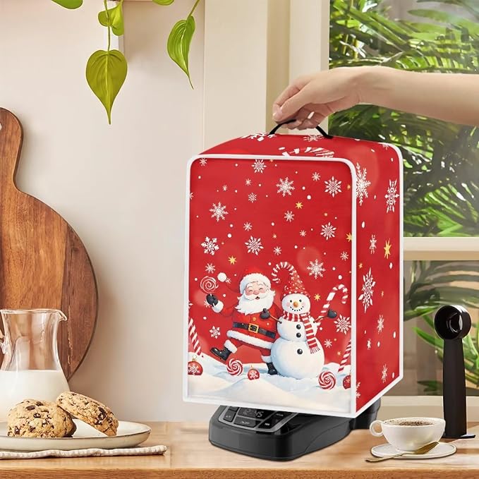 Cute Christmas Coffee Maker Cover - Image 4