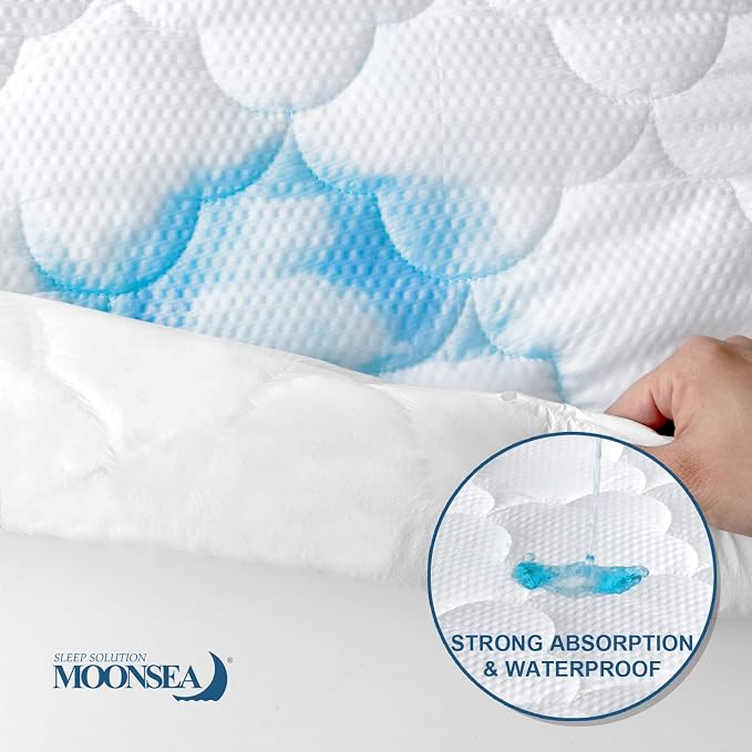 Kids Air Mattress Sheet Waterproof Pad Cover Compatible - Image 4