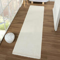 LUXE WEAVERS Stella Collection 246 Cream 2x8 Modern Abstract Area Rug by LuxeWeavers