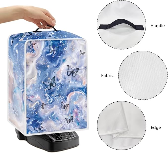 Marble Texture Butterfly Pattern Coffee Maker Covers - Image 5