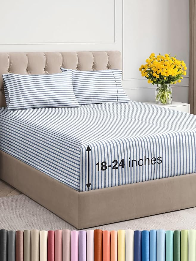 Extra Deep Twin Sheet Set by CGKUnlimited