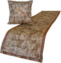 The HomeCentric King/Queen/Twin Copper Decorative CA King 86"x18" Bed Runner by TheHomeCentric