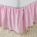Pink Wrap Around Bed Skirts by Unknown