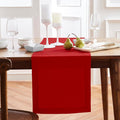 Solino Home 100% Pure Linen Red Table Runner 36 Inches by SolinoHome