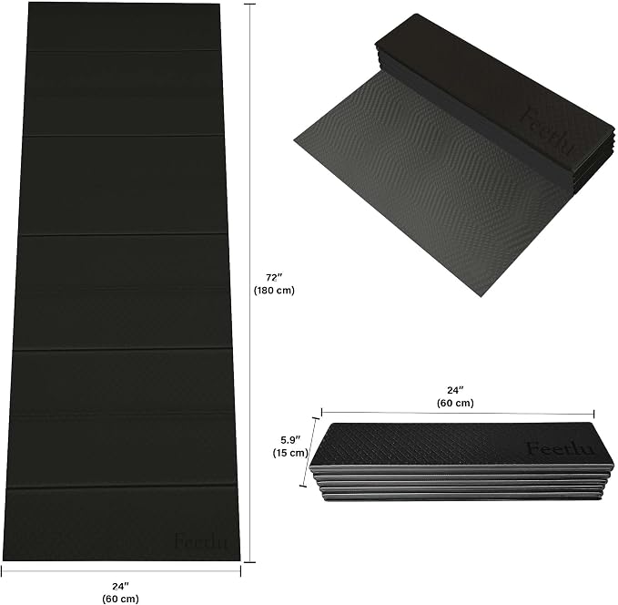 Foldable Yoga Exercise Mat – Lightweight, and Easy to Store - Image 2