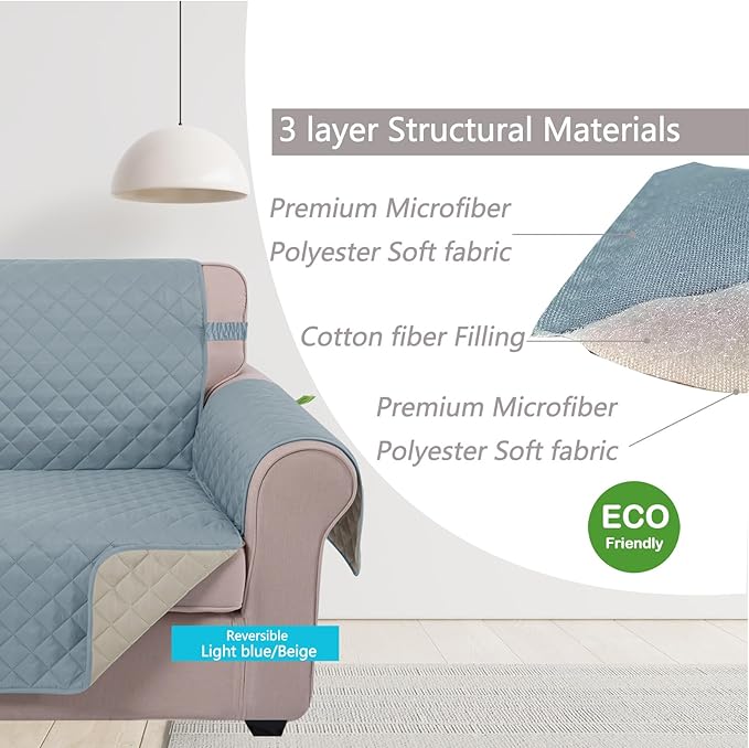 U-NICE HOME 4 Seater Sofa Cover 91 Inch Large Couch Covers - Image 4