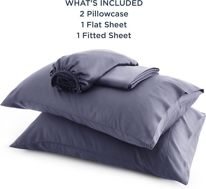 Bedsure California King Sheet Sets, Cooling Sheets, Rayon Derived from Bamboo - Image 6