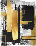 Modern Abstract Geometric Warm Blanket 40x50inch by Kazynee