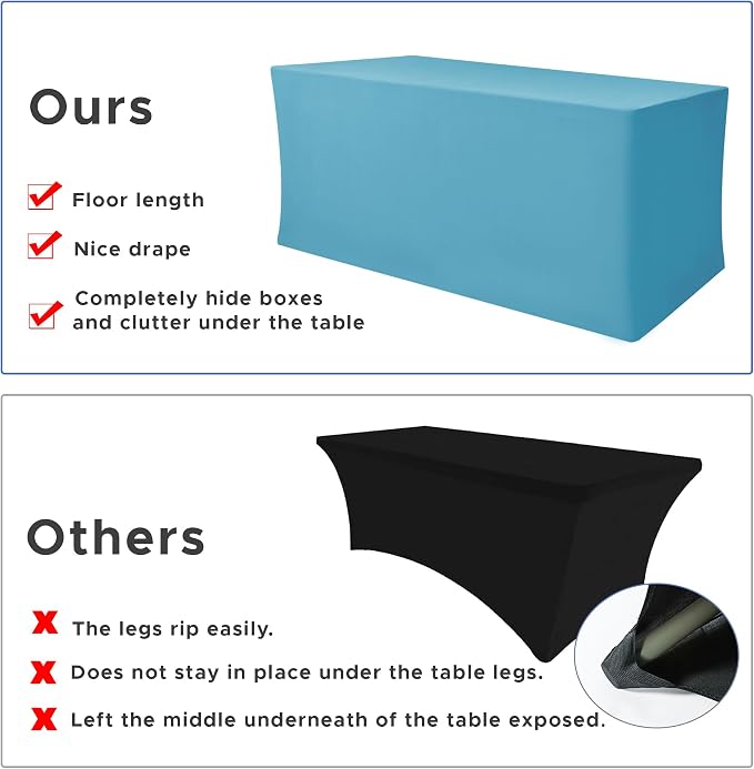 Nasitos Fitted Table Covers Stretch Spandex - Image 5