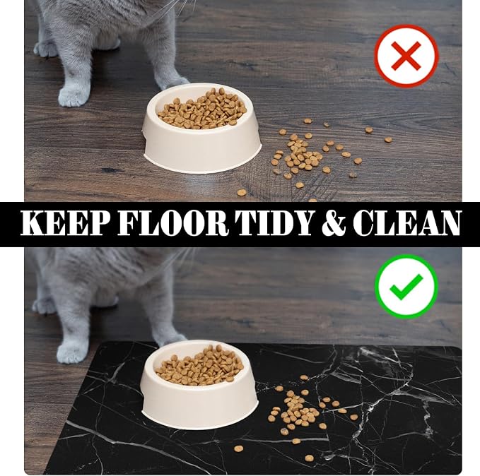 Dog Food Mats for Floors Absorbent, Pet Cat Food Mat - Image 5