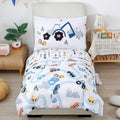 PERFEMET 5-Piece Kids Comforter Full Size Set Reversible Trucks Cars Bedding by PERFEMET