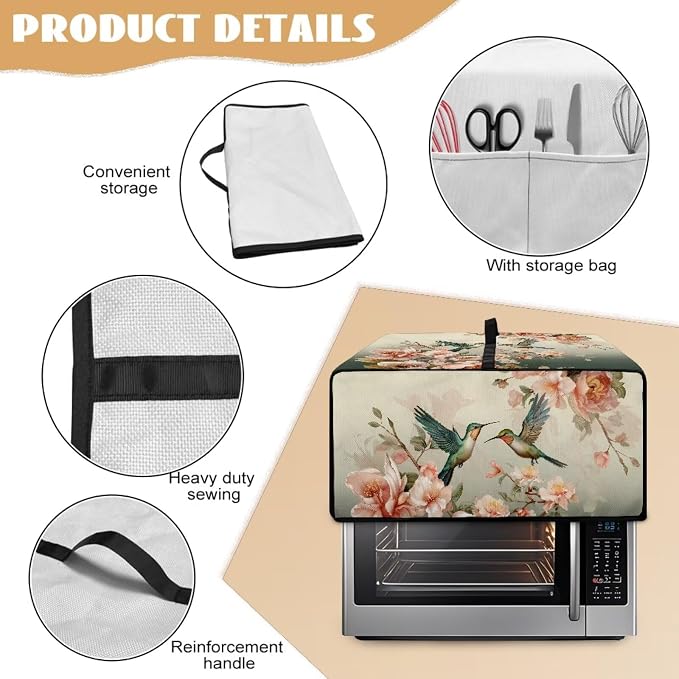 Air Fryer Toaster Oven Dust Cover Washable Fabric Countertop Microwave Smart - Image 5