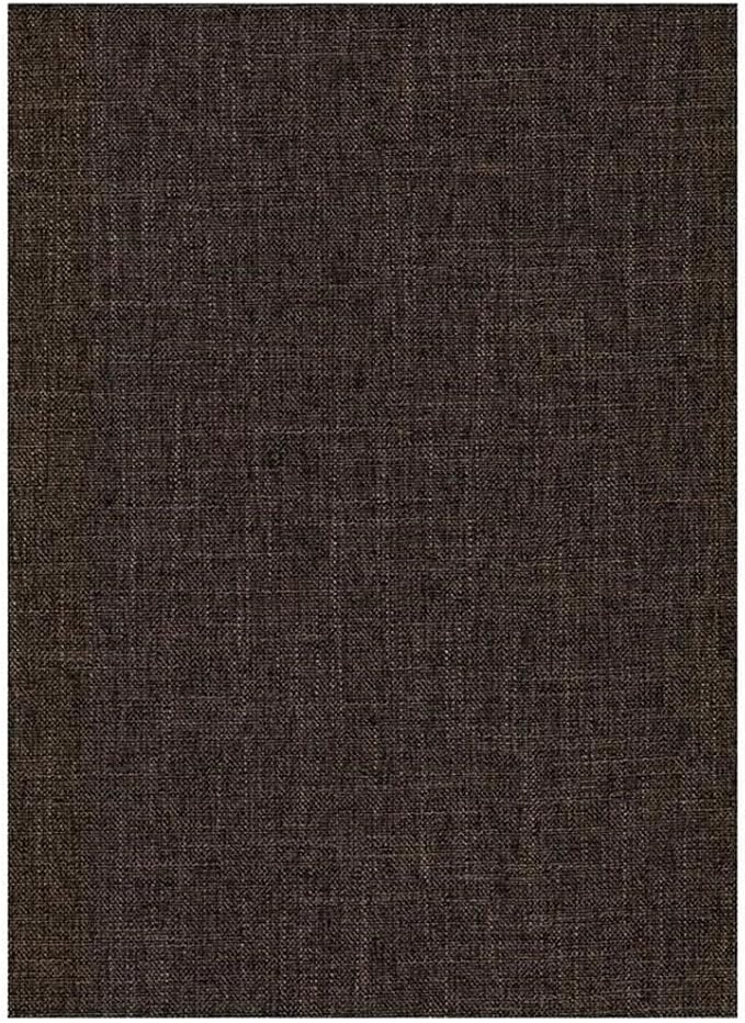 BOWERY HILL Full Linen Fabric Futon in Cocoa Brown-Frame Not Included - Image 3