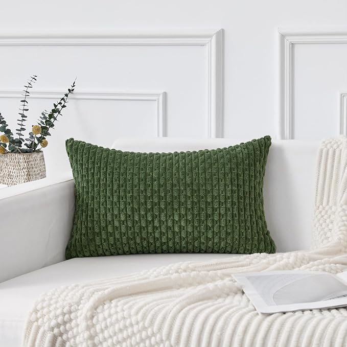Kevin Textile 12x20 Inch Pillow Cover 1 Pack Boho Decorative Soft Striped by KevinTextile