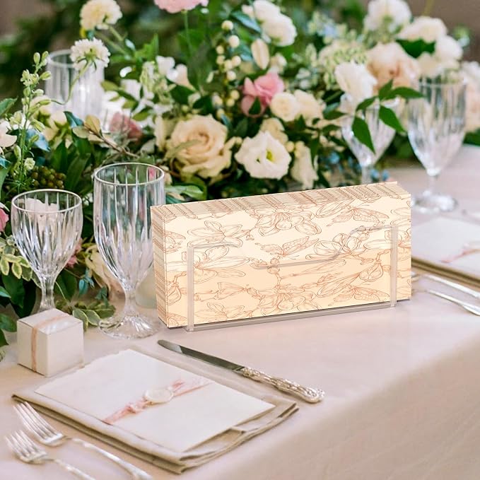 Napkin Holder, Vertical Square Disposable Hand Towel Paper Waterproof Lucite - Image 4