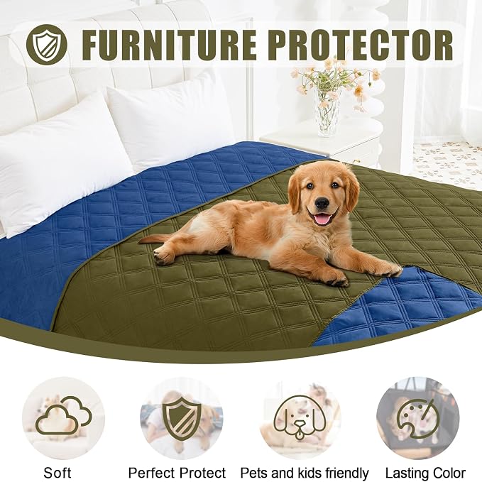 Smiry Waterproof Dog Bed Cover Blanket 40x50, Soft Reversible Pet Blanket - Image 8