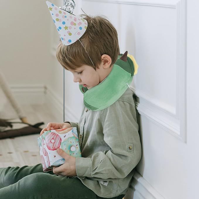 Niuniu Daddy Dinosaur Kids Travel Neck Pillow Road Trip Essentials - Image 2