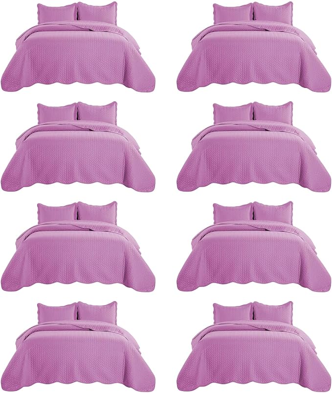 IR Imperial Rooms 8 Pack California King Quilt Bedding Set by IRImperialRooms