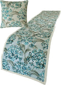 The HomeCentric King/Queen/Twin Blue Decorative Full 68"x18" Bed Runner by TheHomeCentric