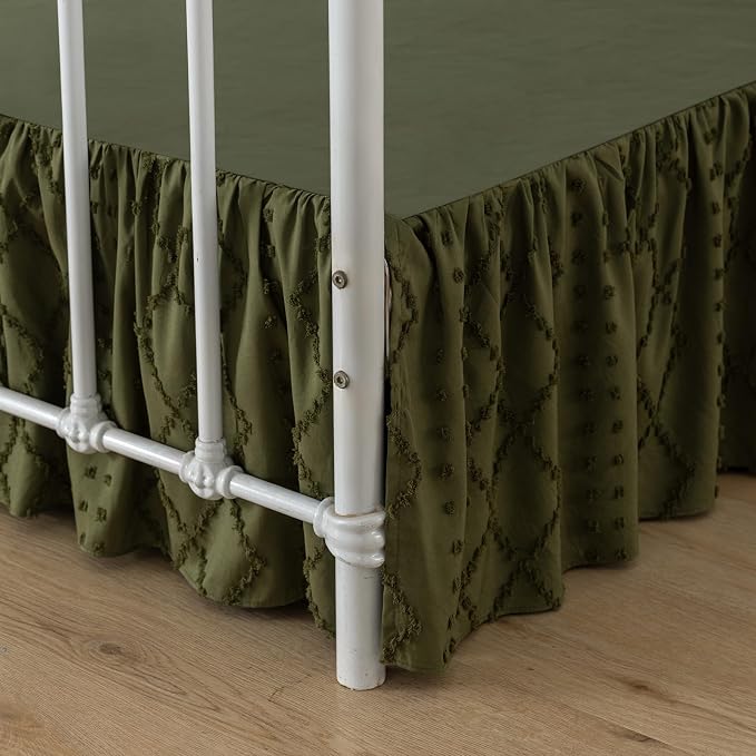 Bed Skirt King Size Ruffled Bed Skirt by TSUTOMI