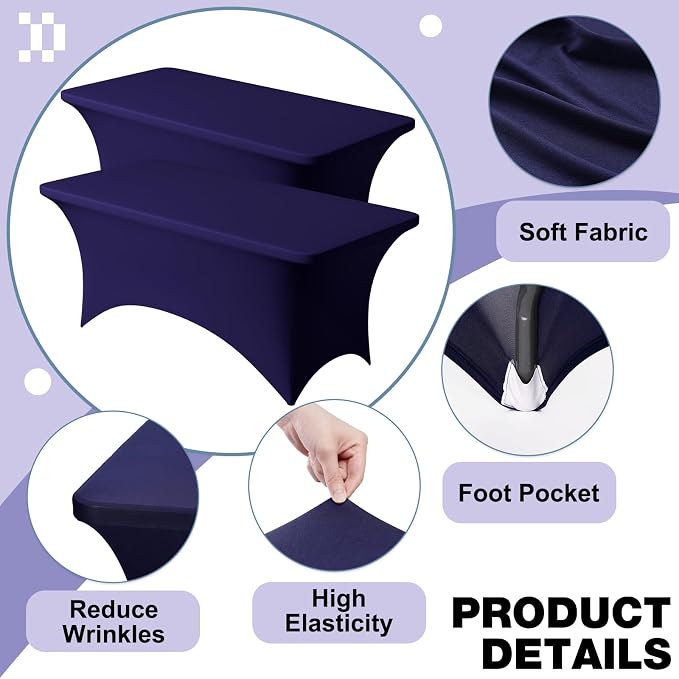 Trlyc 2 Pack 8FT Spandex Table Cloth - Image 3