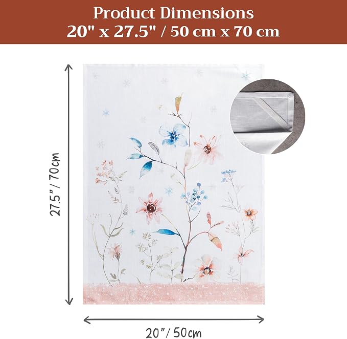 Maison d' Hermine Kitchen Towels Set of 3 100% Cotton 20" x 27.5" Reusable - Image 7