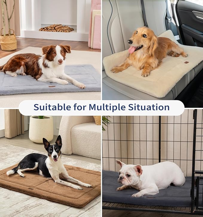 MADE 4 PETS Dog Crate Pad Bed for Small Dogs, Washable & Reversible, Anti-Slip - Image 4
