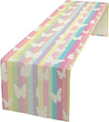 Rainbow Butterfly Kids Girl Table Runner by ShiTingYu