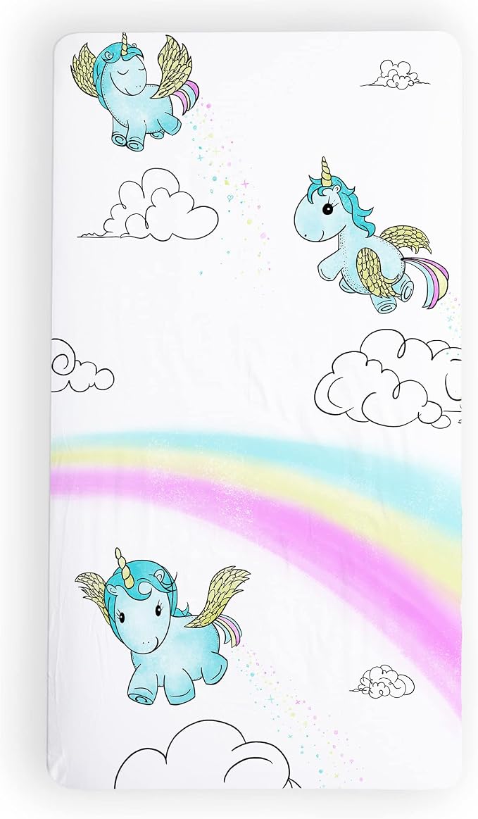 JumpOff Jo - Fitted Crib Sheet, Super Soft Breathable 100% Cotton Baby Crib - Image 5