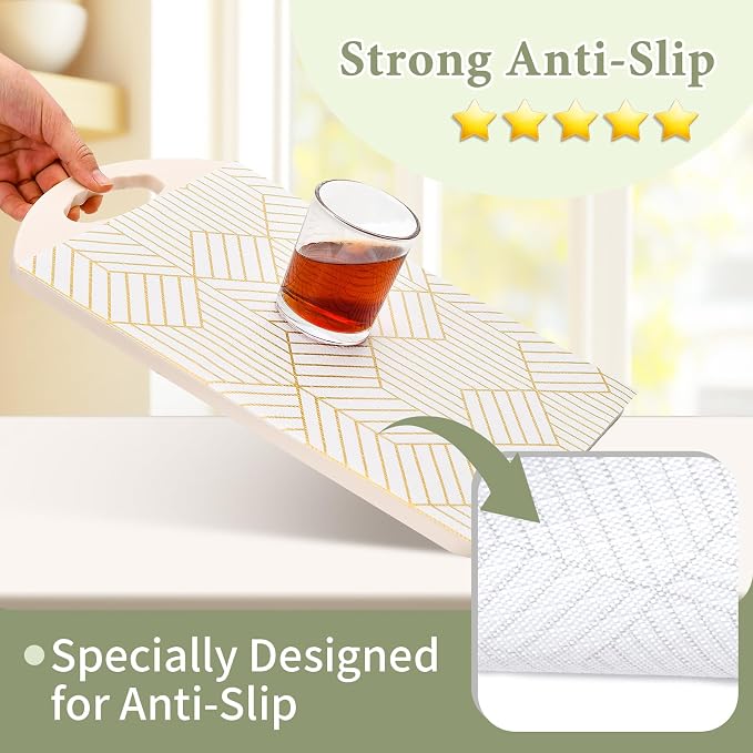Shelf Liners for Kitchen Cabinets 12in x 20FT, Non Adhesive Cabinet Liner - Image 2