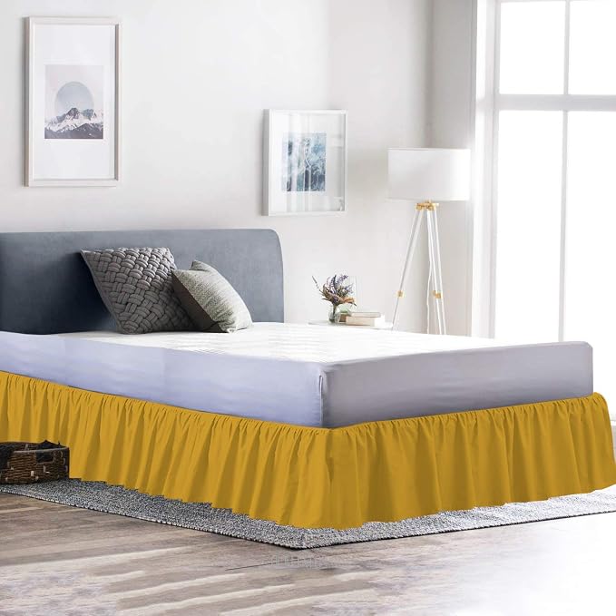Ruffled Bed Skirt 18 Inch Drop Dust Ruffle - Image 3