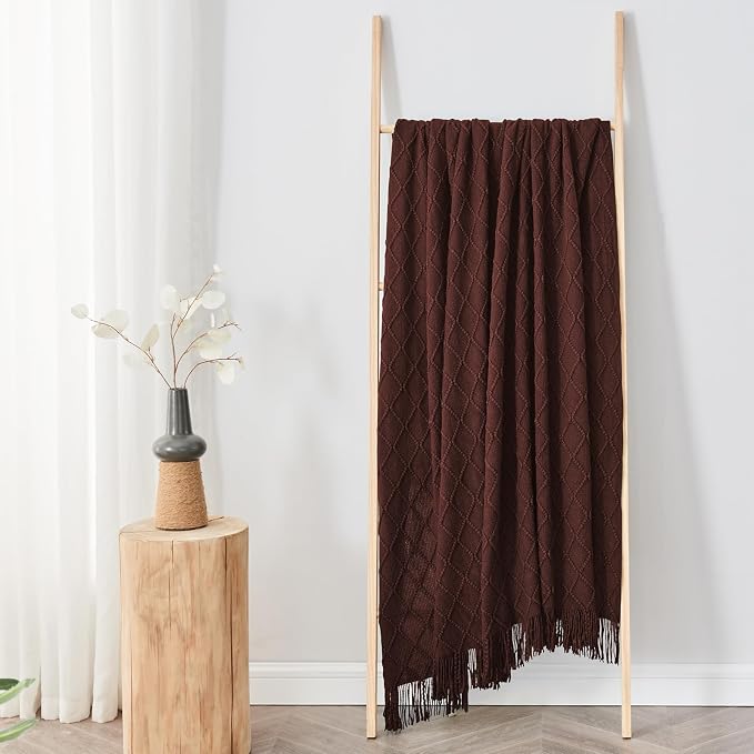 inhand Knitted Throw Blankets for Couch and Bed, Soft Cozy Knit Blanket - Image 5