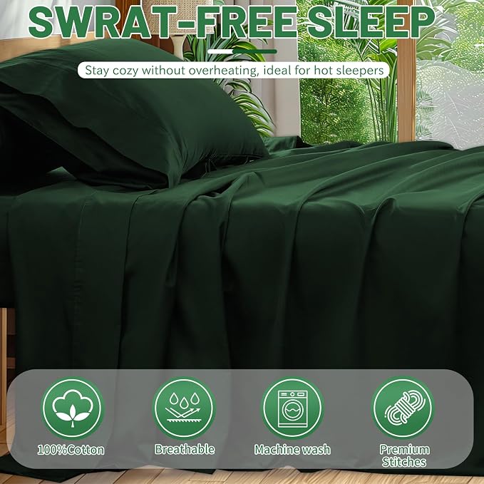 Extra Deep Pocket King Sheets 18-24 Inch 100% Egyptian Cotton 1000 Thread Count - Image 6