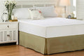King Size Bed Skirt 600 TC Egyptian Cotton 21 Inch Drop Easy Fit by WHITECOTTONWORLD