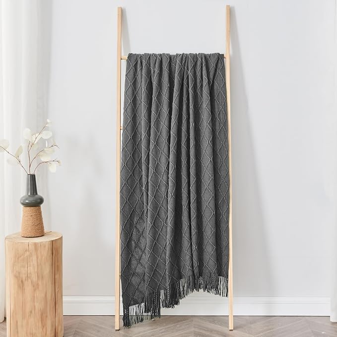 inhand Grey Throw Blanket for Couch and Bed, Soft Living Room Home Decor - Image 7