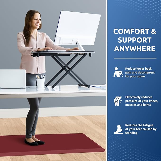KitchenClouds Kitchen Mat Cushioned Anti Fatigue Rug 20"x39" Waterproof - Image 4