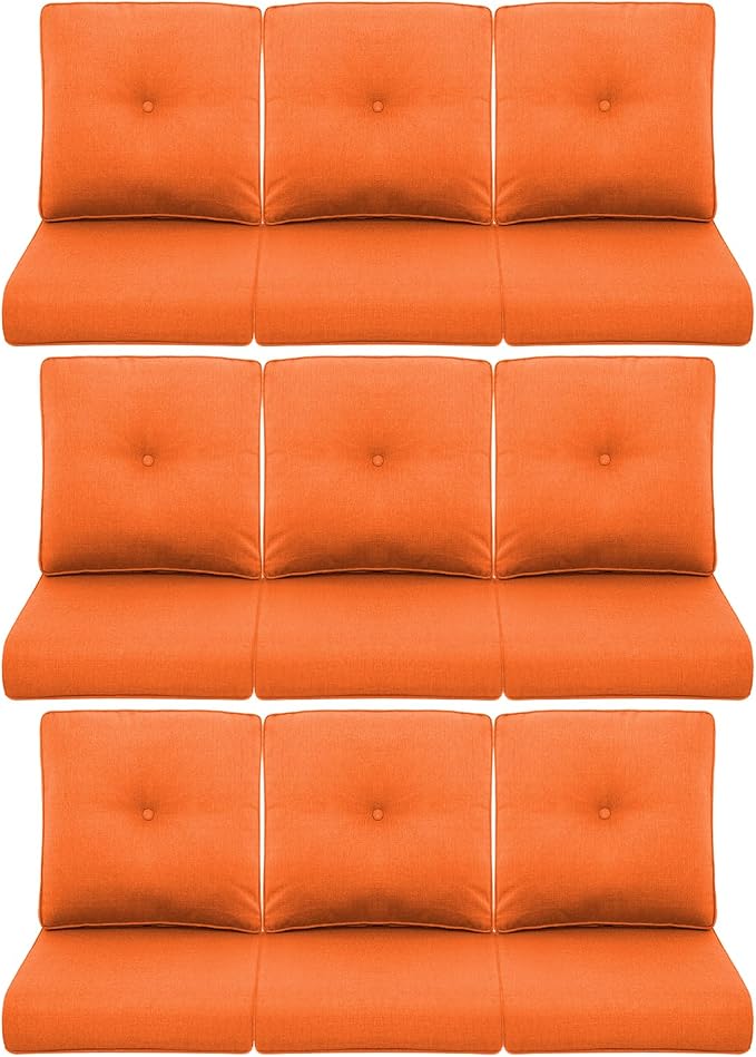 9-Piece Outdoor Patio Cushion Set by Pugire