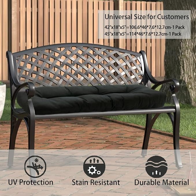 FUNHOME Outdoor Bench Cushion 48 x18 inch - Image 7