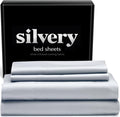 Silvery Silver Infused Bed Sheets Set by Silvery