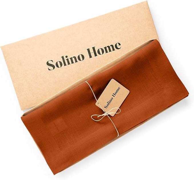 Solino Home 100% Pure Linen Cinnamon Stick Table Runner 36 Inches - Image 5