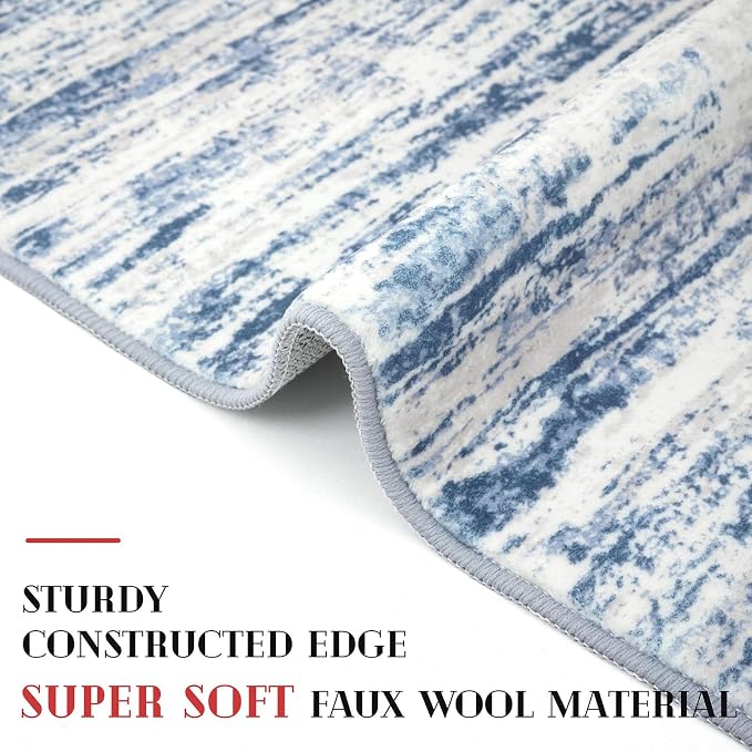 Modern Abstract Hallway Runner Rug - Image 5