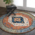 Lahome Boho Washable 3Ft Round Area Rug, Non-Slip Throw Untra-Thin Small Round by Lahome
